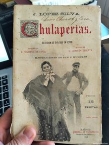 Libros antiguos: Literatura. Musica. Chulaperias, J. Lopez Silva, Col. Dialogos en Verso, Madrid, 1898. L55